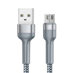 REMAX USB mikro kabel remax jany alloy, 1m, 2,4a (srebrn)