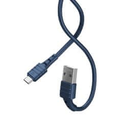 REMAX USB mikro kabel remax zeron, 1m, 2.4a (modri)