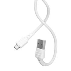 REMAX USB mikro kabel remax zeron, 1m, 2,4a (bela)