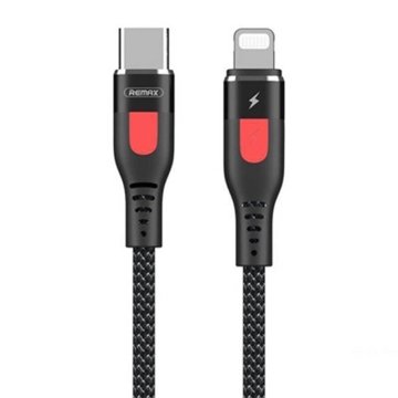 REMAX kabel usb-c na lightning remax lesu pro, 1 m (črn)