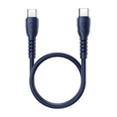 REMAX kabel USB-C za USB-C remax led, rc-c022, 65w, (modra)