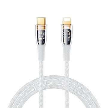 REMAX kabel usb-c do lightning remax explore rc-c061, 20w, 1.2, (biały)