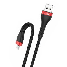 Foneng foneng x82 3a micro usb kabel, 1m (črn)