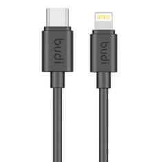 Budi Kabel USB-C na Lightning Budi, 1,2 m, 35 W (črn)