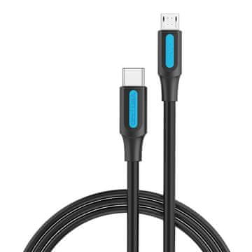 Vention kabel usb-c 2.0 micro-b 2a 1m vention covbf czarny