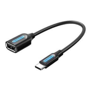 Vention Odg usb-c 2.0 moški do usb-a ženski adapter vention ccsbb 0.15m (črn)