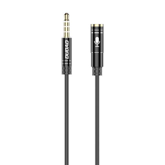 DUDAO Zvočni podaljšek L11S 3,5 mm AUX, 1 m (črn)