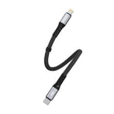 DUDAO Kabel USB-C na Lightning Dudao 20W PD 0,23 m (črn)