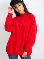 BASIC FEEL GOOD Ženska majica s kapuco brez kapuce Nilinde rdeča S/M