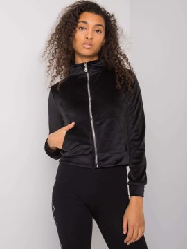 RUE PARIS Ženska jopica z zadrgo Belare črna