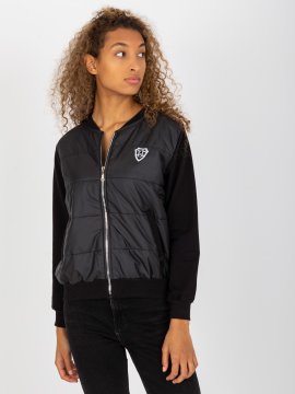 RUE PARIS Ženska jopica z zadrgo Tenor črna