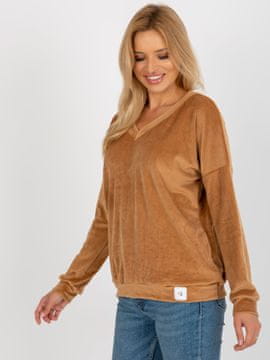 RELEVANCE Ženska majica s kapuco brez kapuce Nined kamelja