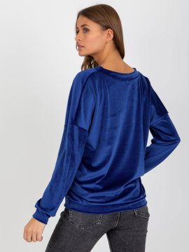 RELEVANCE Ženska majica s kapuco brez kapuce Nined kobalt