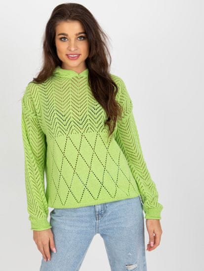 Badu Klasičen ženski pulover Shadwen svetlo zelena