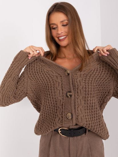 Badu Klasičen ženski pulover Xigalo rjava