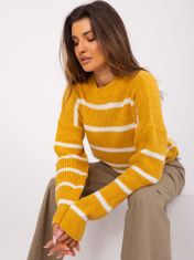 Badu Klasičen ženski pulover Ettalla temno rumena Universal