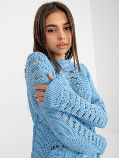 Badu Klasičen ženski pulover Fenidron modro nebo