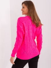 Badu Klasičen ženski pulover Branes neon roza Universal