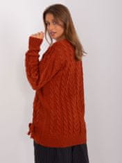 Badu Klasičen ženski pulover Maximbyi temno oranžna Universal
