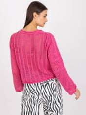 RUE PARIS Klasičen ženski pulover Danbralon temno roza Universal