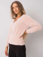 RUE PARIS Klasičen ženski pulover Morgaunte svetlo roza Universal