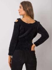 RUE PARIS Klasičen ženski pulover Morgaunte črna Universal