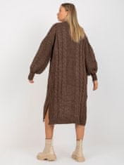 RUE PARIS Klasičen ženski pulover Gwendorine rjava Universal
