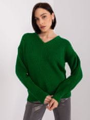 Badu Klasičen ženski pulover Clandole temno zelena Universal