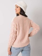 RUE PARIS Klasičen ženski pulover Ygedwen svetlo roza Universal