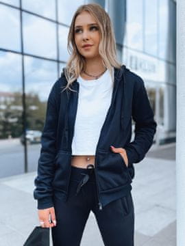 Dstreet Ženska jopica z zadrgo Victoria tmavo modrá