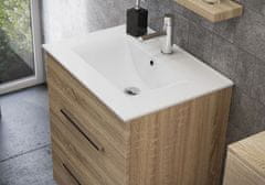 TBoss Kopalniška omarica z umivalnikom Trento 60 cm naraven hrast
