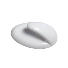 STREFA Beli plastični kavelj QUICK FIX samolepilni ovalni majhen (6 kosov) 1460