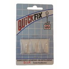 STREFA Bela plastična kljuka QUICK FIX samolepilna pravokotna (3 kosi) 1056