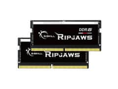 G.Skill Ripjaws RAM pomnilnik za prenosnik, 32 GB (2x 16GB kit), DDR5, 5200 MT/s, CL38, SODIMM (F5-5200S3838A16GX2-RS)