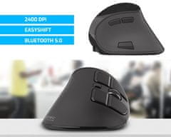 Natec Euphonie vertikalna brezžična miška, 2400DPI, Bluetooth, za desničarje (MOUSE-NAT-EUPHONIE)