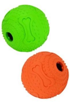 Trixie Igrača za pse Žogica z luknjo za hrano 6,5 cm oranžna TR