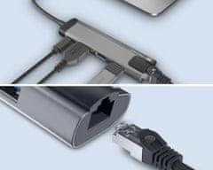 Natec Fowler Go USB zvezdišče, 2x USB, HDMI, Ethernet, USB-C (USB-HUB-NAT-FOWLER-GO)