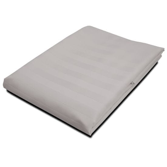 shumee Bambus-bombažna saten rjuha STRIPE GREY/160x240