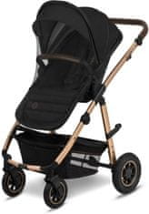 Lionelo Amber 3v1 kombiniran otroški voziček, črn (Black Onyx)