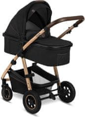 Lionelo Amber 3v1 kombiniran otroški voziček, črn (Black Onyx)