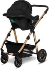 Lionelo Amber 3v1 kombiniran otroški voziček, črn (Black Onyx)