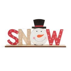 Family Božični LED dekor za na polico - snežak (SNOW) - 24 x 4 x 11 cm