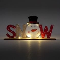 Family Božični LED dekor za na polico - snežak (SNOW) - 24 x 4 x 11 cm