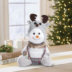 Family Božični snežak - s klobukom severnega jelena - 30 x 20 x 14 cm