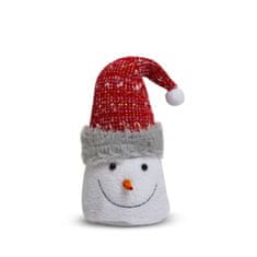Family Božični snežak s rdeče zlato kapo - 23 cm