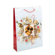 Family Božične darilne vrečke XL - papir - 330 x 102 x 457 mm - 4 vrste / komp.