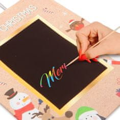 Family Božična darilna vrečka L - papir "Craft" Kreativna risalna površina - 178 x 102 x 228 mm - 2 vrsti / komp.