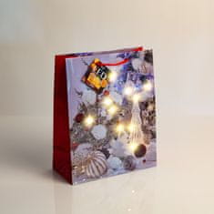 Family Božična darilna vrečka L s LED lučkami Angel 178 x 102 x 228 mm - 4 vrste / komp.