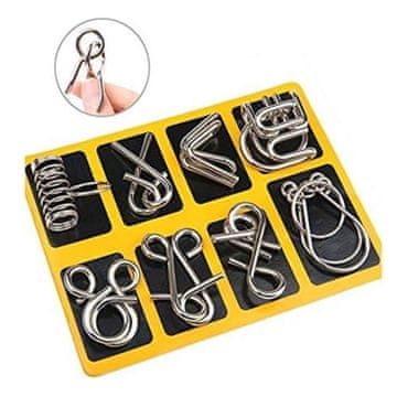 Mormark Komplet sestavljank iz kovine za otroke in odrasle (8 kosov) | ENIGMA