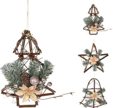 STREFA Božična viseča dekoracija 25cm mešanica motivov